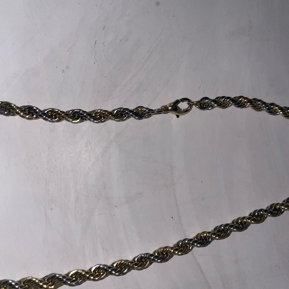 BRAND NEW PURE SILVER GOLD TONE ROPE CHAIN‼️ - Picture 12 of 14